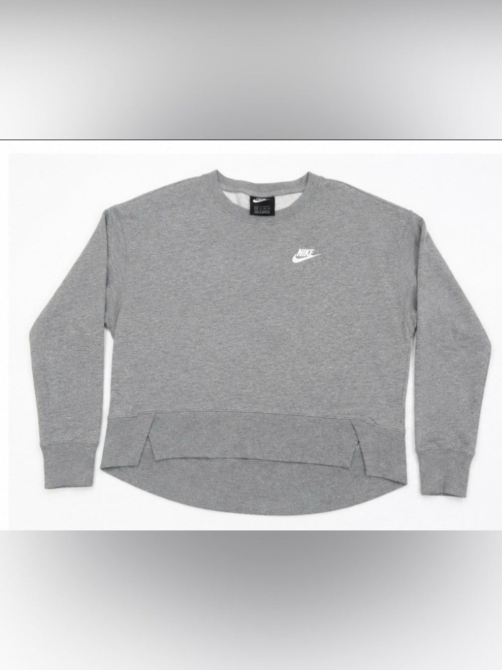 Nike women’s gray crewneck pullover sweatshirt athletic casual XS